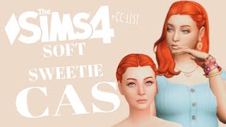 Soft & sweet CAS - Sims 4 - create a sim + cc list 2022 screenshot 4