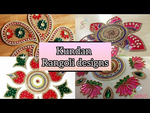 Kundan Rangoli designs