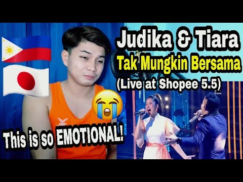 Tiara Judika Tak Mungkin Bersama Live At Shopee 5 5 Reaksi Fil Japan Youtube