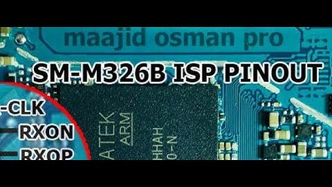 Samsung Galaxy M32 M326B ISP Pinout Test Point Guide #gsmsanjoy