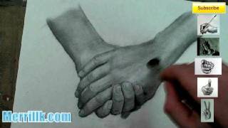 ⁣Holding Hands Extended Shading Tutorial: Draw the Hand