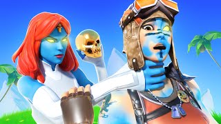 I STOLE skins in FORTNITE... (Mystique Skin Emote)