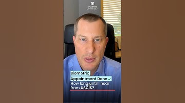 Biometric appointment done ✔️. How long until I hear from USCIS? # imm #immigration #greencard