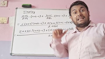 Simplify: (a+b)/2ab (a+b+c) + (b+c)/2bc (b+c-a) + (c+a)/2ca (c+a-b)