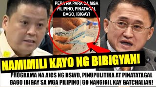 NABISTO NA: BONG GO BINIRA SI REX GATCHALIAN| AYUDA PARA SA MAHIHIRAP INIIPIT DAHIL SA PAMUMULIIKA!?