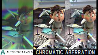 Chromatic Aberration in Maya with Arnold (in-scene tip)