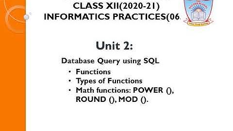 SQL(Mathematical functions)
