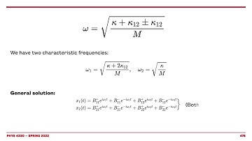 Coupled Oscillations: part 1 (simple introductory example)