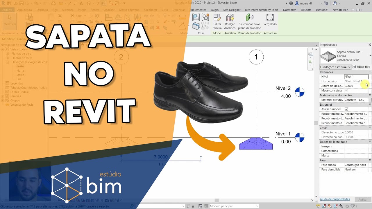 Capa do vídeo: Como inserir Sapatas Isoladas no Revit