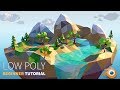 Low Poly Island  | Beginner |  Blender 2.8 Tutorial