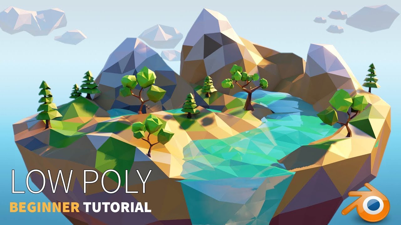 Poly Island | Beginner | 2.8 Tutorial - YouTube