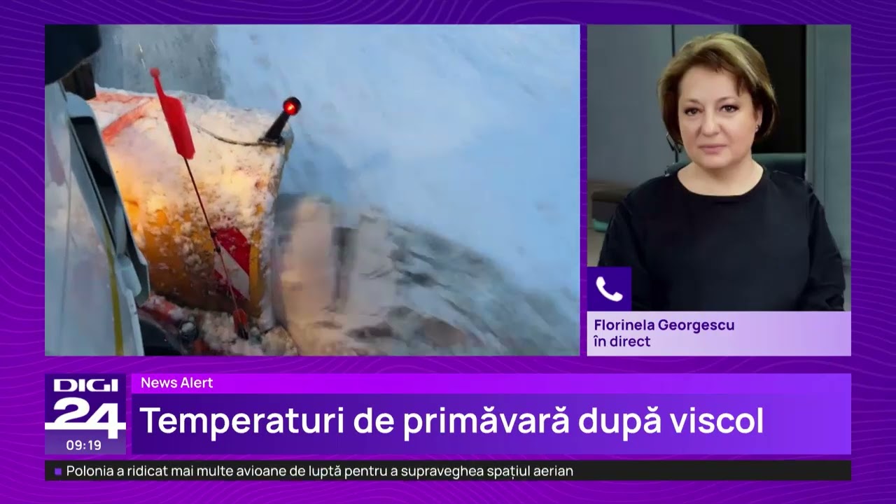 Vremea se schimbă după valul de ninsori și viscol: vor fi temperaturi de primăvară, dar și ploi
