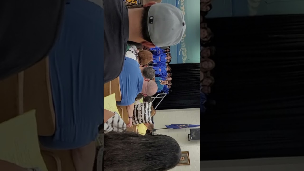 Shawn levin getting an award at Fitzpatrick school 2022