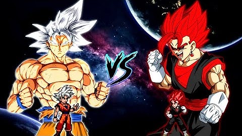 Son Goku DBS V7 OP (all form) VS Evil Vegito SSJ V3 OP in Jump Force Mugen