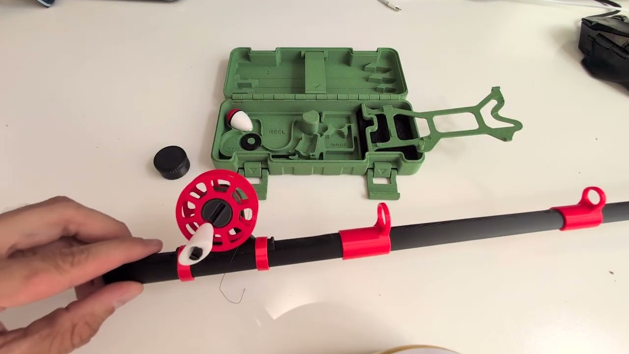 Complete fishing set with Reel & Rod - Fish8r - Free 3D Print Model - MakerWorld Complete fishing set with Reel & Rod - Fish8r - Free 3D Print Model - MakerWorld