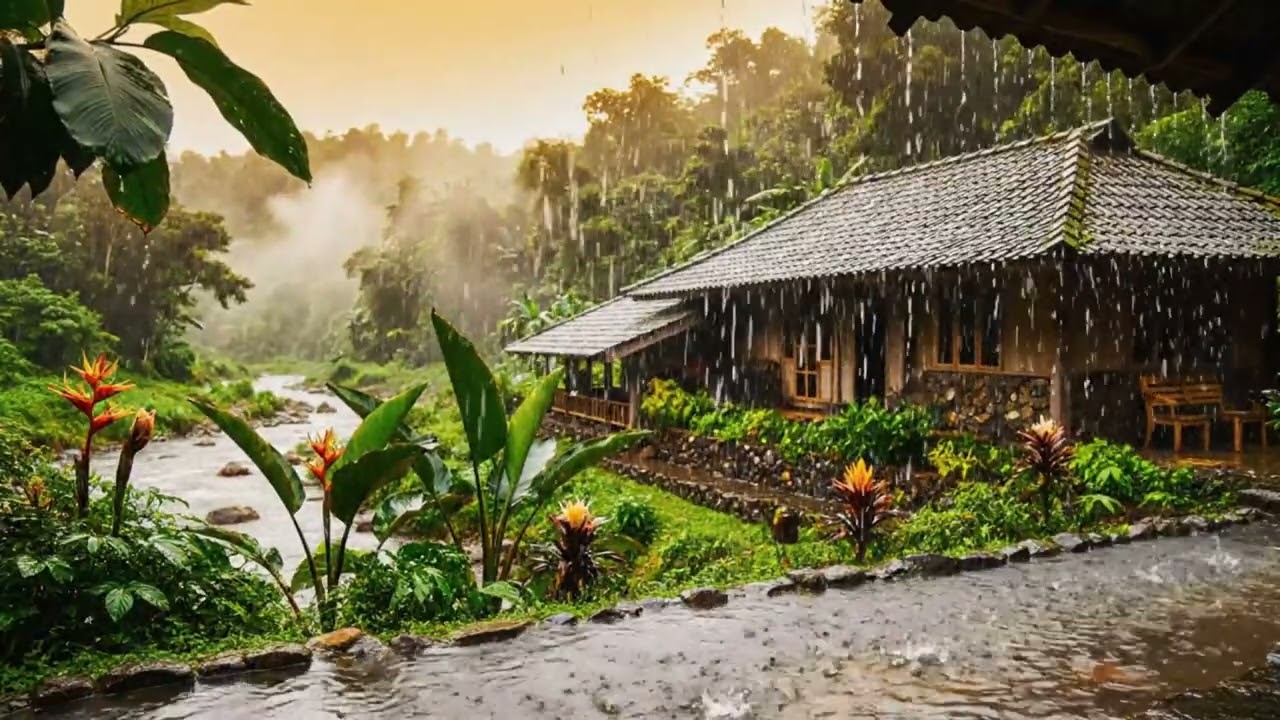 Heavy Rain Haven Rural Area Chill Out Sleep Fast