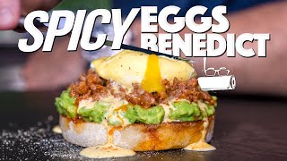 MY NEW FAVORITE BREAKFAST  SPICY EGGS BENEDICT | SAM THE COOKING GUY
