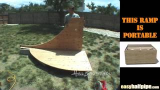 How to Build a Halfpipe Step 2 TRANSITIONS Before you start construction be sure to read understand and follow all the safety instructions that come with your power tools. First