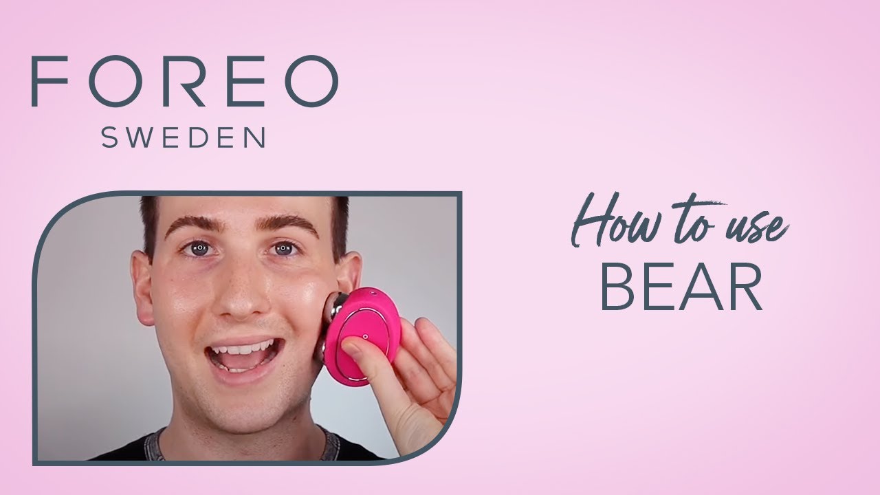 Sculpting face with FOREO BEAR 