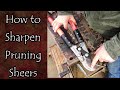 Sharpening Pruning Sheers
