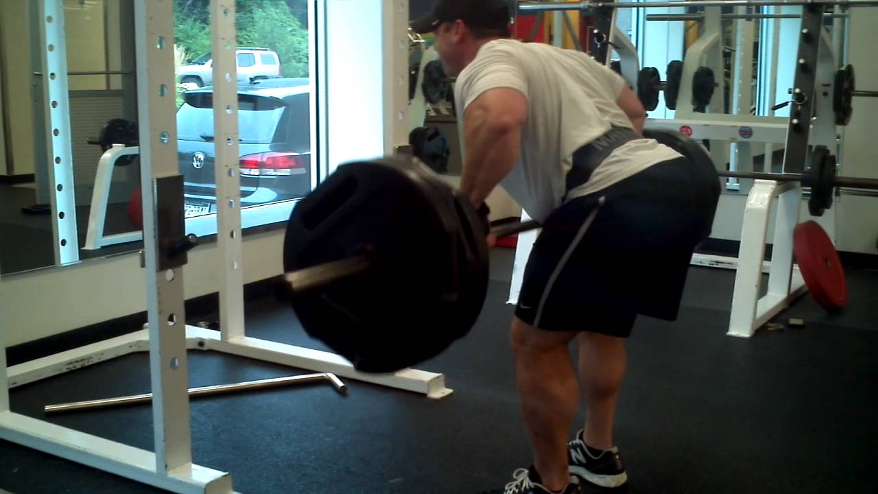 natural numbers 320 pounds Bent over rows superset with deadlift