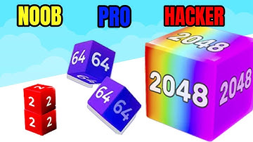 NOOB vs PRO vs HACKER | Chain Cube 2048