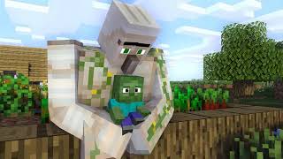 Minecraft Animation// Iron Golem and Little Zombie ''Music Video ♪''