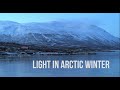 Light in arctic winter  abisko sweden