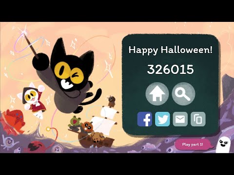 Halloween 2020 (Magic Cat Academy 2), Google Doodle