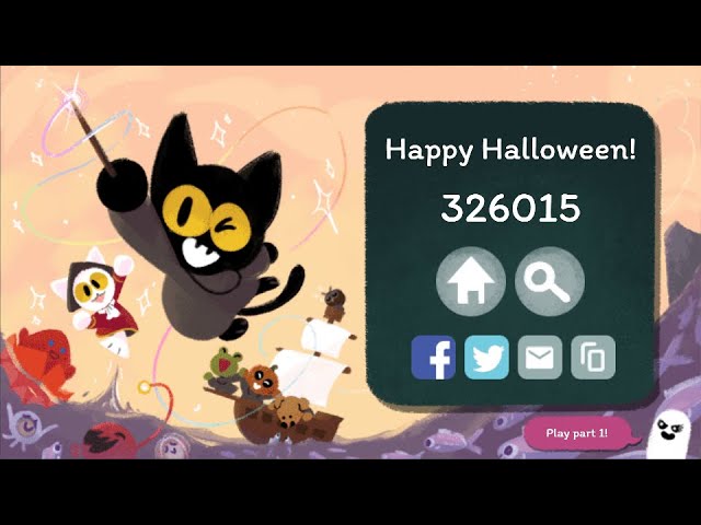 Kutto on X: Google halloween cat uwu Game here >>    / X
