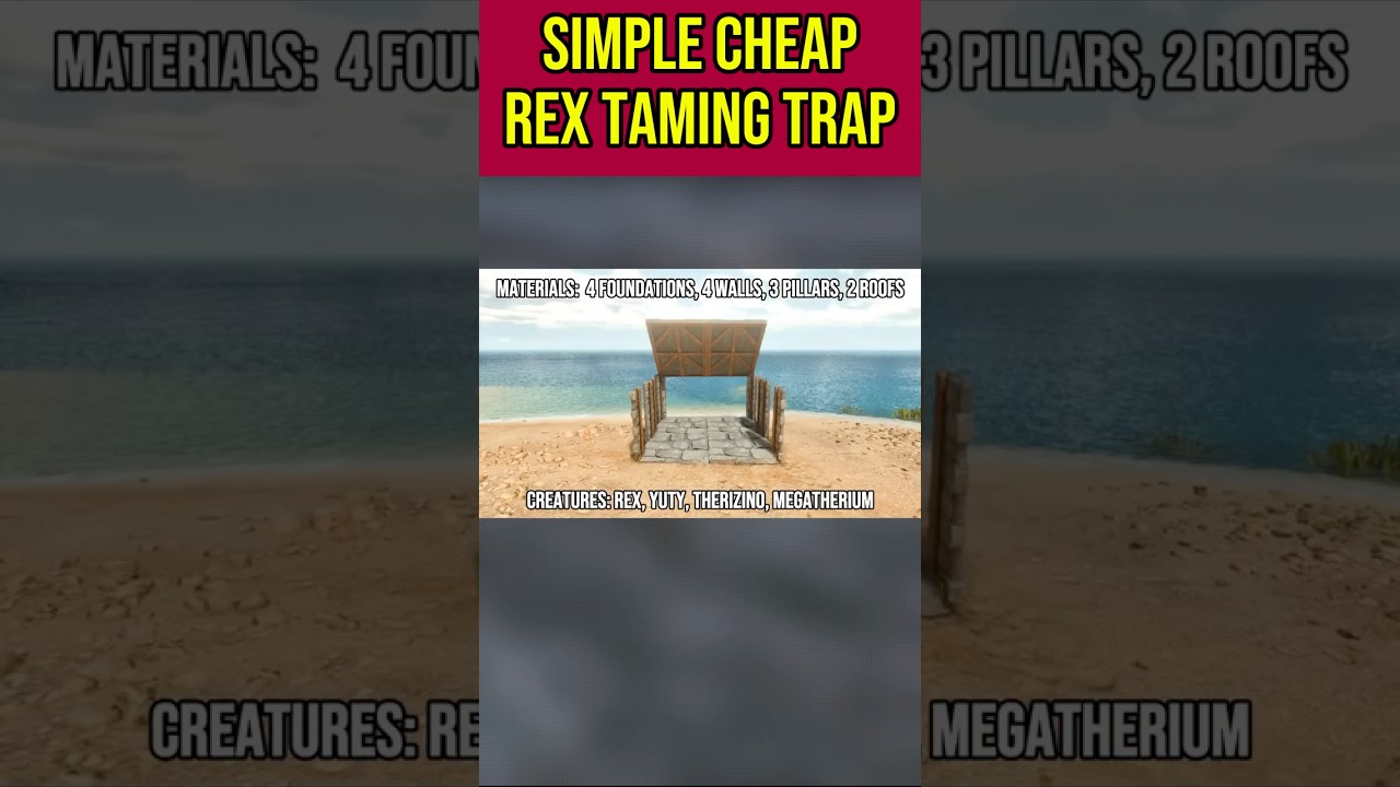 Ловушка для приручения Ark Easy Rex (подходит и для Тери, и для Юти)