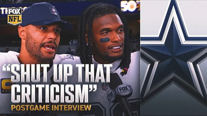'They Shut up a lot of that criticism' 😤 Dak Prescott & Ceedee Lamb PRAISE defense in Cowboys' WIN