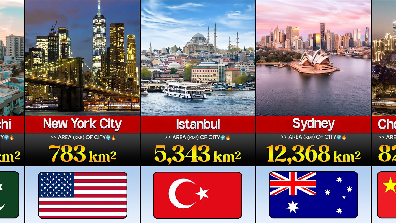 50 Biggest Cities in the World by Area 2026 📏🌍🤯
