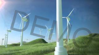 Green Energy Wind Turbines Loop