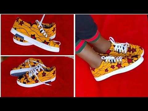Download How I covered a sneaker with Ankara fabric