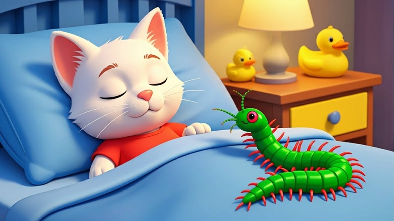 OMG 😲 A Rainbow Bug Surprises a Curious Kitten 🐛🐱  AI Cat Story