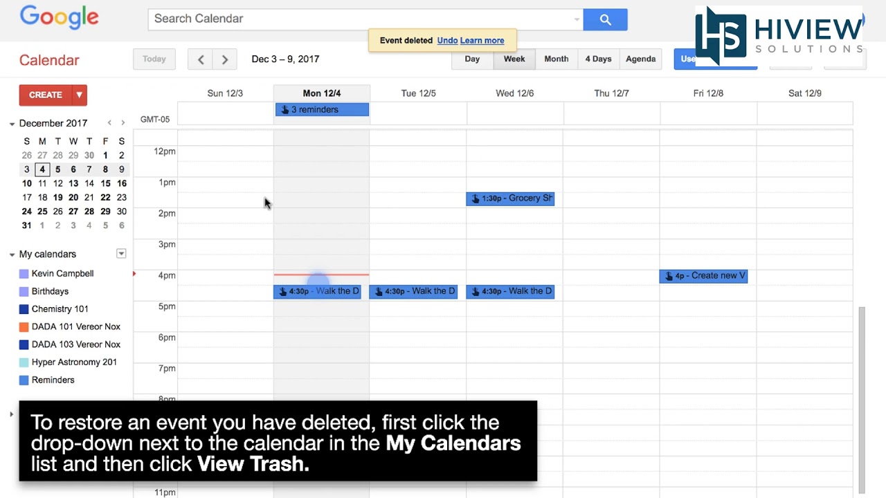 How To Delete An Event In Calendar YouTube