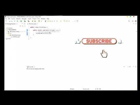 getting started with #ECLIPSE #IDE | creating first #java program in #ECLIPSE