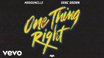 Marshmello, Kane Brown - One Thing Right (Audio)