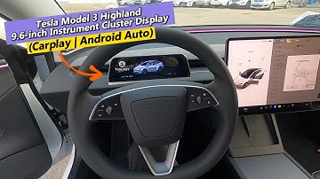 New 2024 Tesla Model 3 Highland 9.6-inch Instrument Cluster Display (Carplay | Android Auto)