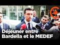 Jordan Bardella (RN) déjeune avec le MEDEF à l'invitation de l'organisation patronale