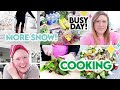 ❄ ANOTHER SNOWY AND BUSY SPEND THE DAY WITH ME! 🛒 SMALL HAUL + COOK WITH ME 🍽