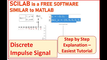 Generation of Unit Impulse Sequence in SCILAB | SCILAB code for Unit Impulse Signal
