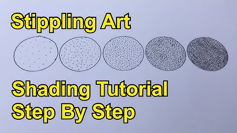 Shading Tutorial for Stippling Art | Step by Step | Dot Art | DIY | Bundela Official