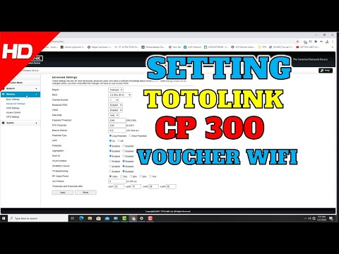 Setting TOTOLINK CP300 Untuk Voucher WiFi Langsung HP