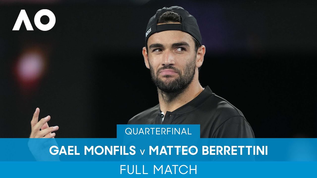 Gael Monfils v Matteo Berrettini Full Match (QF) Australian Open 2022