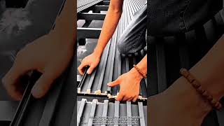 Roof Panel Installation Work Tool Using Interlock Panel System #worktool