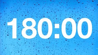 timer - 180 minute countdown with rain sound