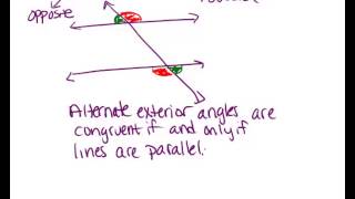 Alternate Exterior Angles: Lesson (Geometry Concepts)