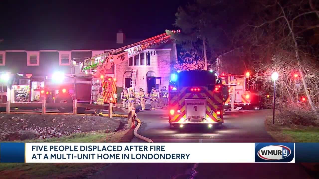 5 displaced after fire at multi-unit home in Londonderry - YouTube